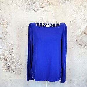 Ralph Lauren Elegant Blue Women's Top Size M